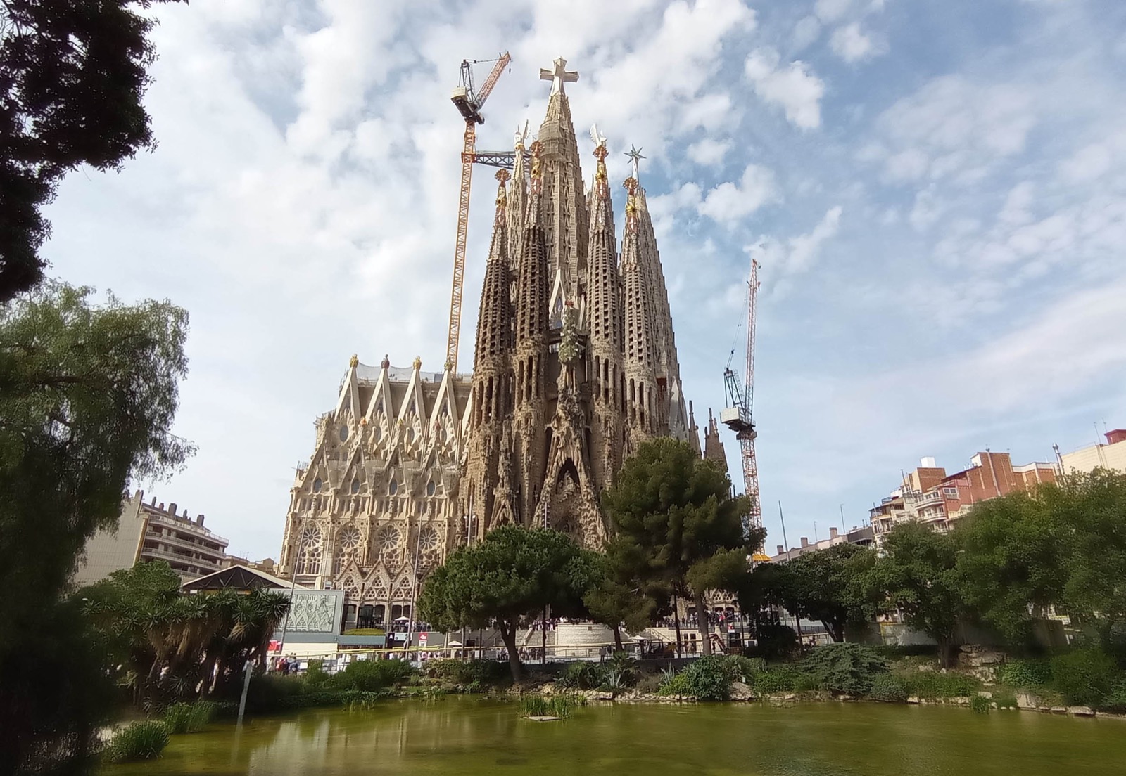 The Sagrada Família's completed central tower, Barcelona, photographed May 2026