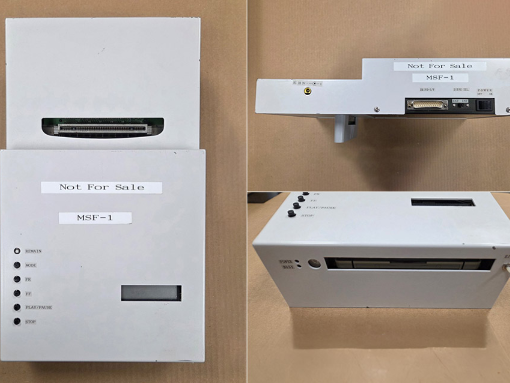 The Sony MSF-1, the only known surviving hardware from the abandoned Nintendo/Sony Super NES CD-ROM project, now in the National Videogame Museum's collection