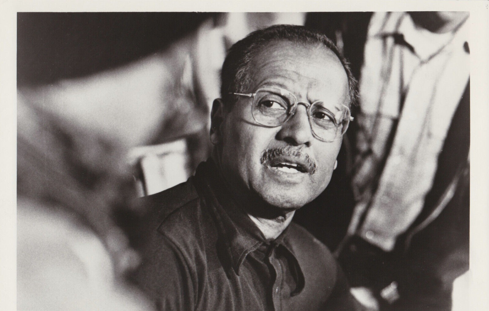 Roy DeCarava mid-conversation, from the 1984 PBS documentary 'Conversations With Roy DeCarava,' narrated by Alex Haley