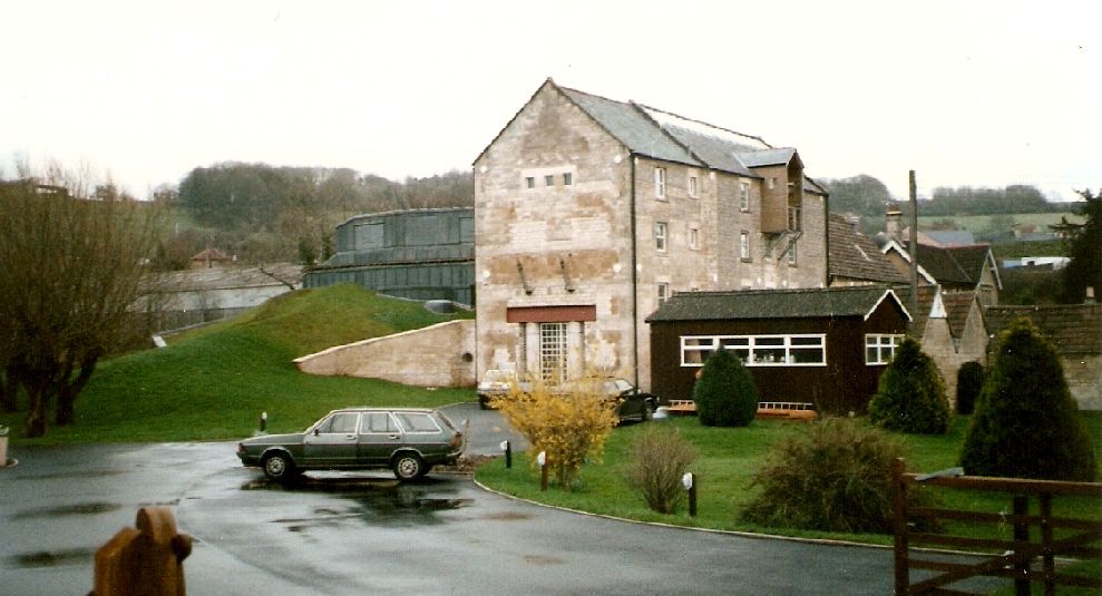 The front of the Real World Studios building in Box, Wiltshire