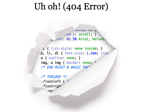 csstricks Error 404 es Humano