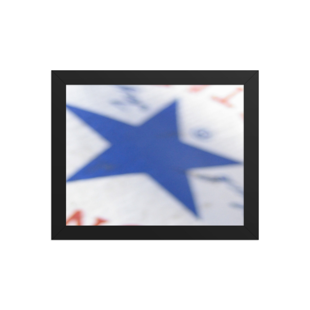 Blue Star — framed print