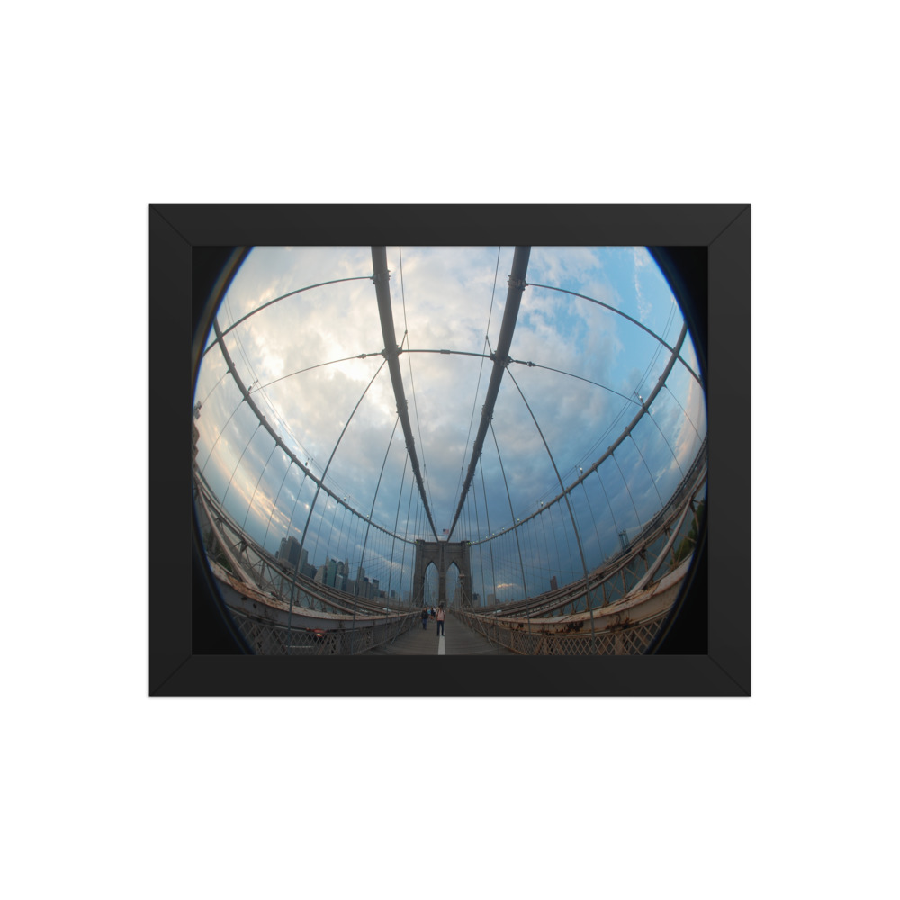Brooklyn Bridge V — framed print