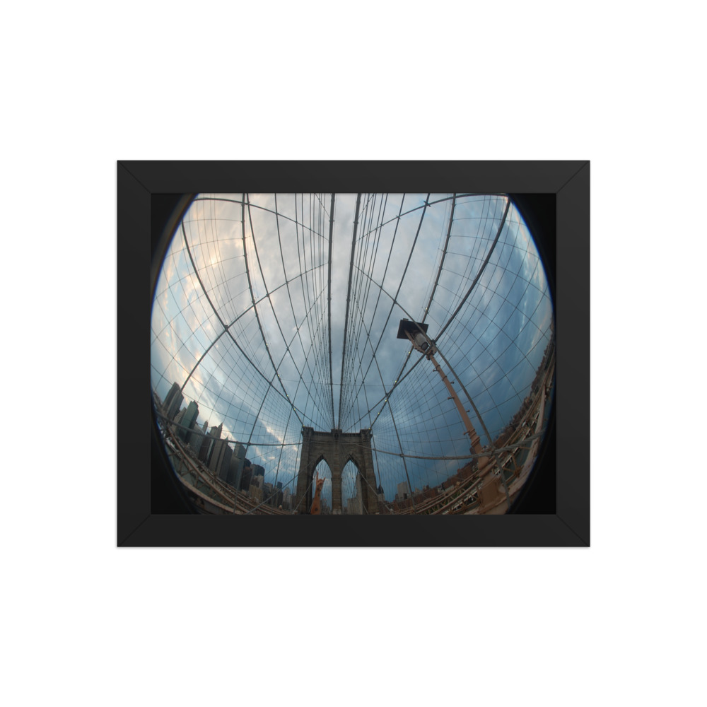 Brooklyn Bridge X — framed print