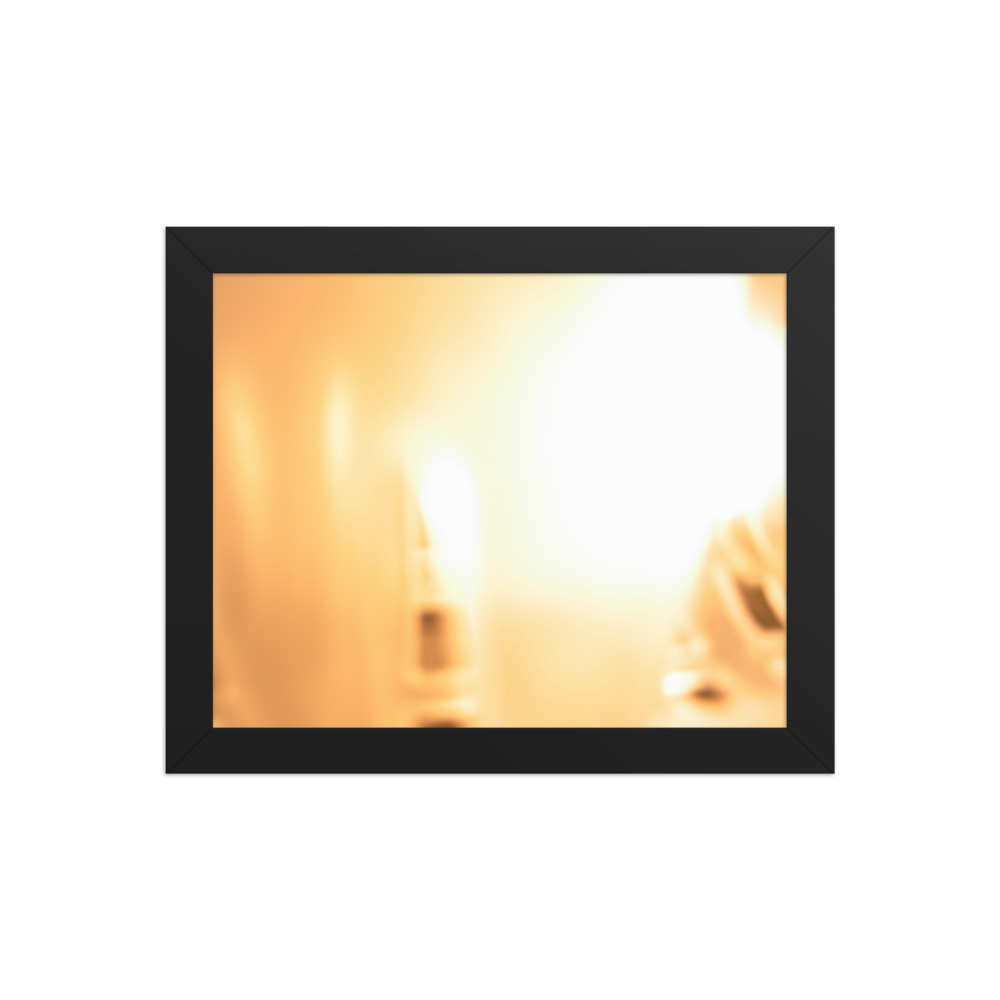 Candlelight — framed print