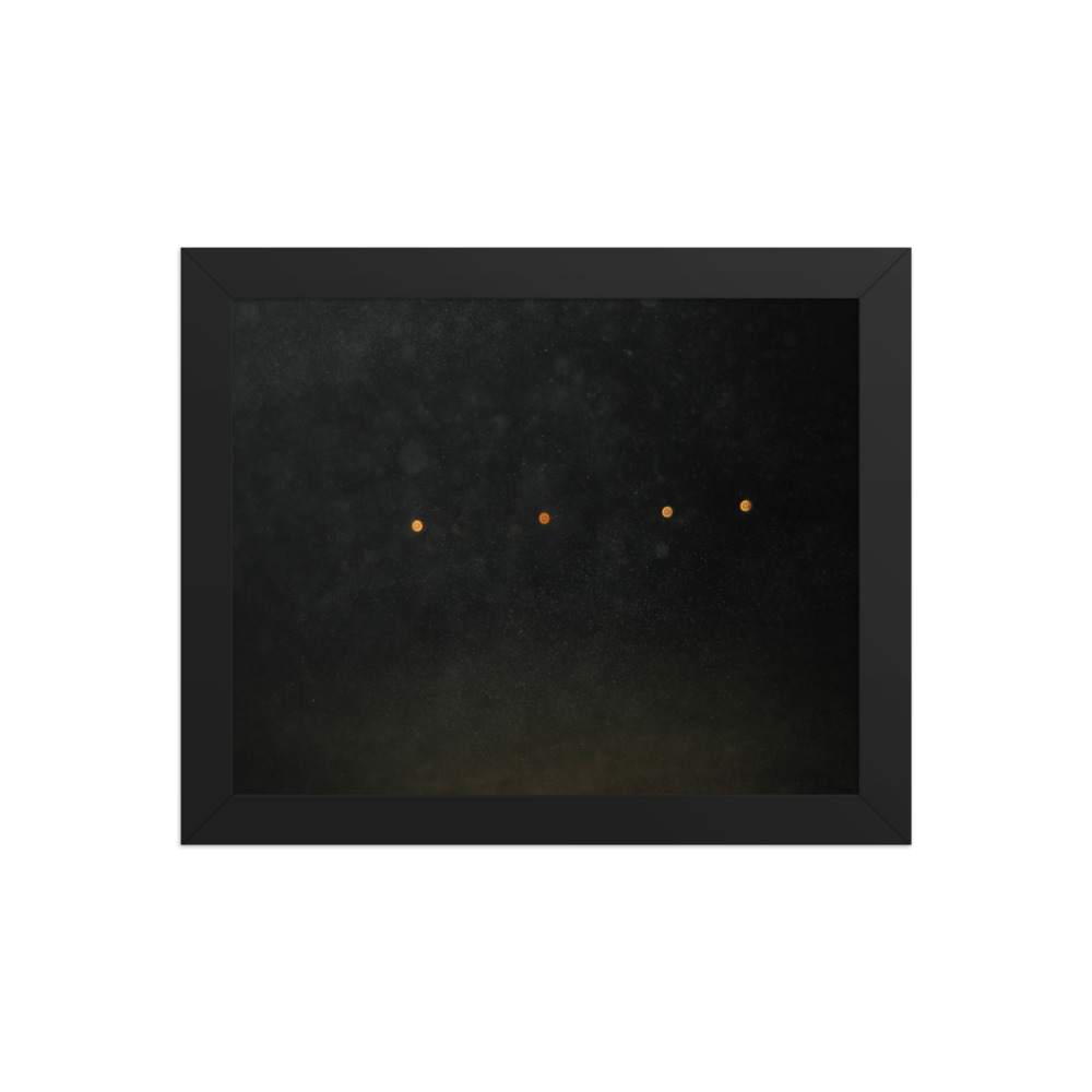 Distant Lights — framed print