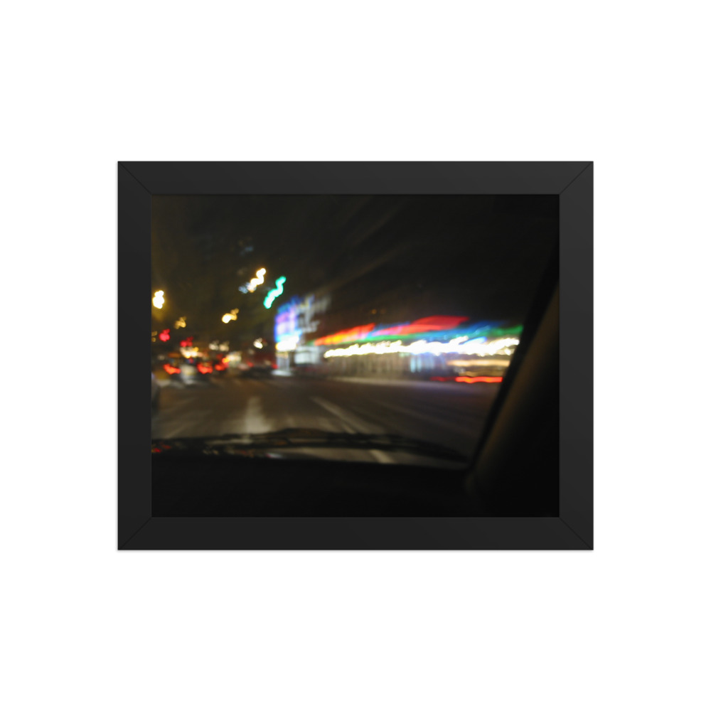 Night Drive II — framed print