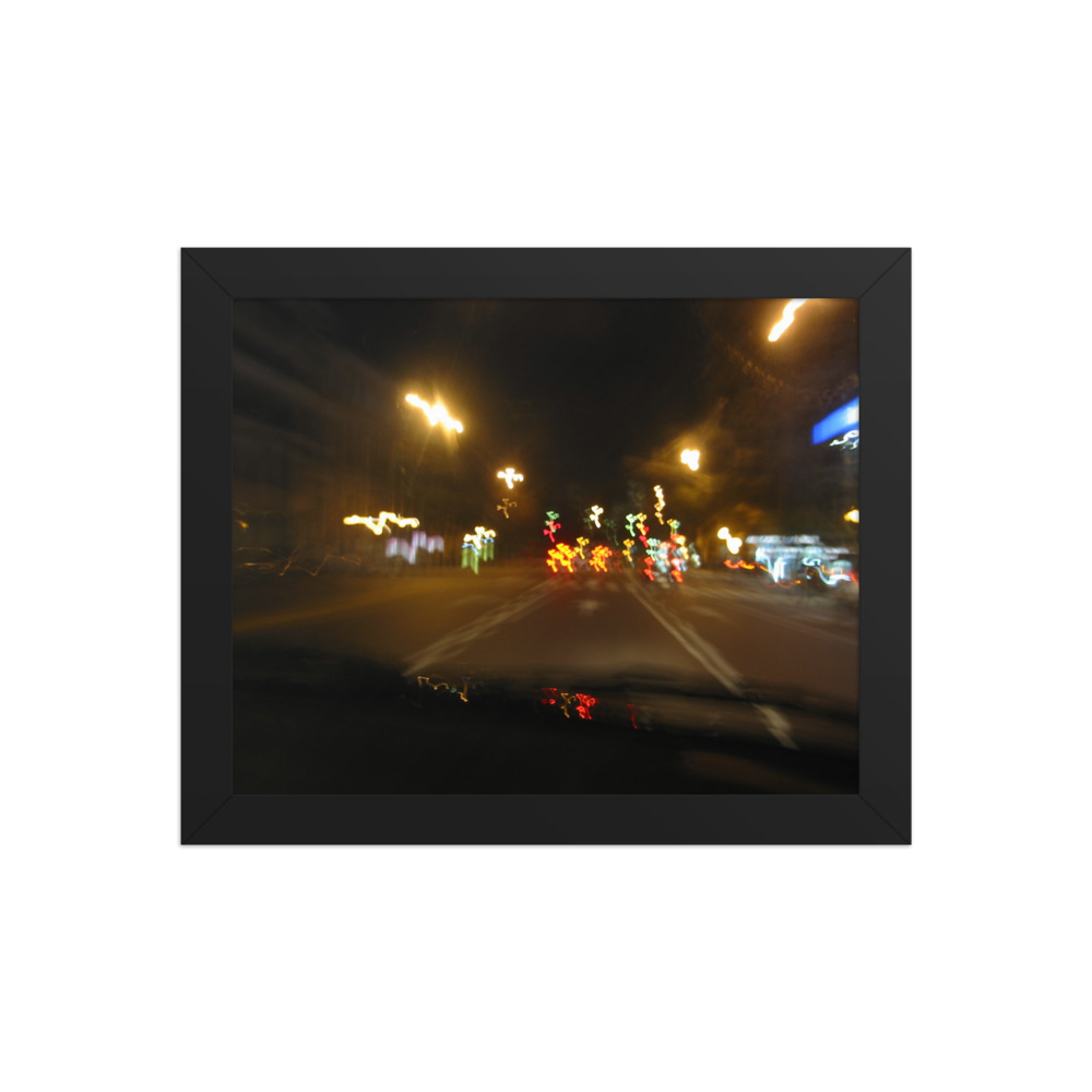 Night Drive III — framed print