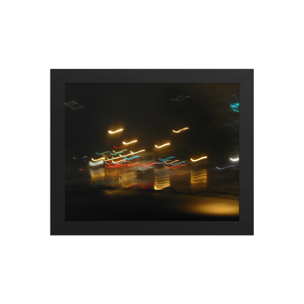 Night Streaks — framed print