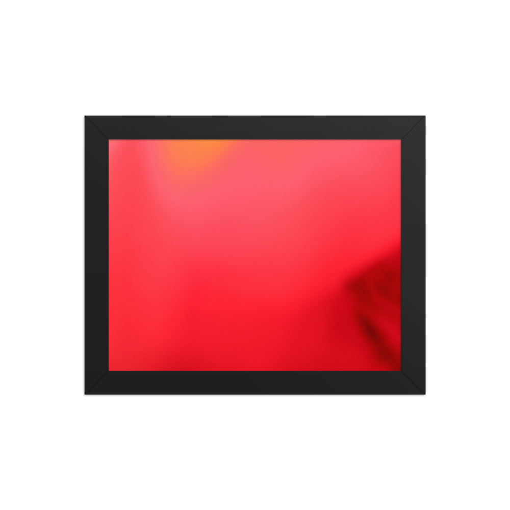 Red Field — framed print