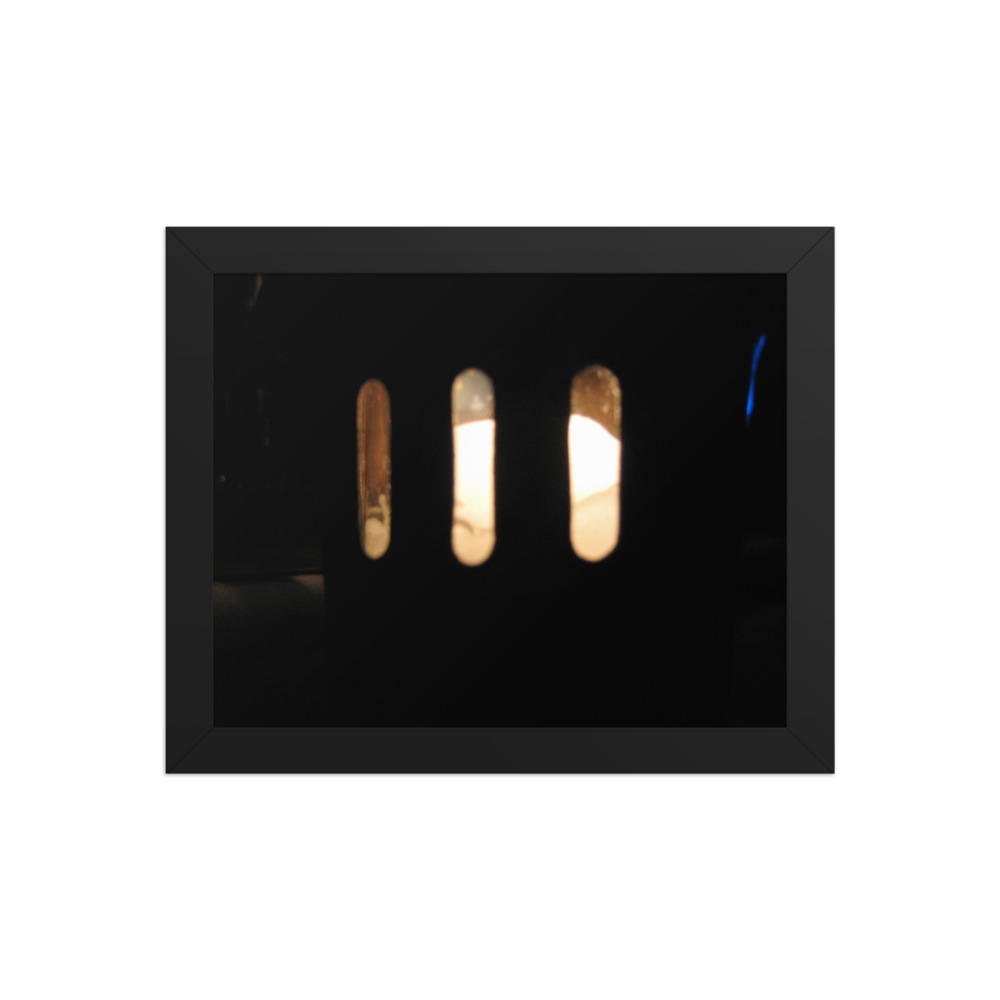 Three Lights — framed print