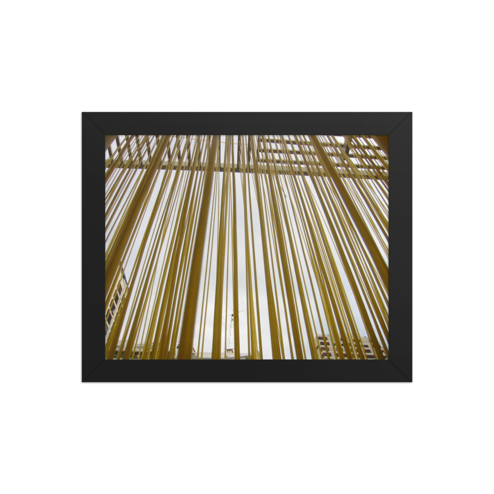 Woven Gold — framed print